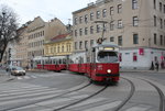 Wien Wiener Linien SL 6 (E1 4510 + c3 1267) Favoriten, Absberggasse / Quellenstraße am 23.