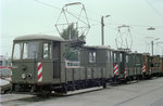 Wien Wiener Stadtwerke-Verkehrsbetriebe (WVB) ATw GP 6411 (Lasttriebwagen) Betriebsbahnhof Vorgarten im Juli 1977.