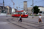 Wien WVB SL 5 (E1 4553) II, Leopoldstadt, Praterstern im Juli 1982.