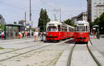 Wien WVB SL 2 (E1 4862 + c4 1363) / SL 21 (c3 1226) I, Innere Stadt, Schwedenplatz.