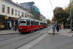 Wien Wiener Linien SL 25 (E1 4771 (SGP 1972) + c4 1336 (Bombardier-Rotax 1975)) XXI, Floridsdorf, Hoßplatz am 21.