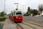 Wien Wiener Linien SL 30 (E1 4807 (SGP 1973) + c4 1307 (Bombardier-Rotax 1974)) XXI, Floridsdorf, Brünner Straße am 21.
