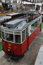 Der Straßenbahnwagen 10, auch  Würfelwagen  genannt, wurde 1911 in der Grazer Waggon Fabrik gebaut.