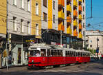 Wien    Wiener Linien E1 4862 + 1360 als Linie 30, Floridsdorf, 01.07.2022 