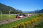 4024 058-2 als S2 5162 (Jenbach - Ötztal) bei Flaurling, 04.09.2019.