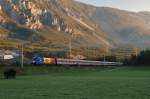 1116 056 (EM - Rumnien) mit OEC 760 vor Roppen (20.04.2008)