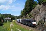 189 931 + 185 661  Paul  mit einem KLV nach Verona Quadrante Europa bei Gries am Brenner, 01.08.2019.