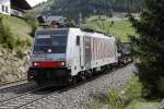 RAILPOOL 186 281 mit Güterzug bei St.Jodok am 6.05.2014.