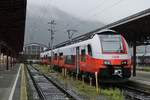 4744 060 am 02.10.2019 im Bahnhof Selzthal, sieht man einmal vom Triebwagen ab, hat sich hier im Vergleich zur vorherigen Aufnahme nicht viel geändert