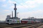 1116 130 Frontrunner mit dem 36350 von Wien Franz Josefsbahnhof Grtelbrcke (Wfg) nach Wien Westbahnhof (Ws), hier zum sehen in Spittelau; am 04.04.2013