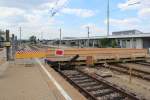 Ende August sind die Umbauarbeiten im Bahnhof Gmünd in vollem Gang, August 2015