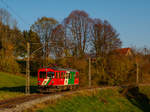 Gleichenberger Bahn     StLB ET 2 als R 8608 von Bad Gleichenberg nach Feldbach in Hofstätten, 08.11.2020 