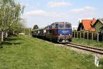 RBAHN 2143 062-5 am 22.April 2019 mit dem SEZ 14705 (Wien Meidling - Waldmühle) beim Strecken-Km.