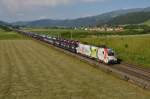 Die 1116 130  Frontrunner  war am 08.06.2014 mit dem Güterzug 48109 nach Tarvisio Boscoverde unterwegs, und wurde von mir nahe Knittelfeld fotografiert.