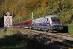 1116 250 mit Railjet zwischen Bruck an der Mur und Frohnleiten am 17.10.2017.