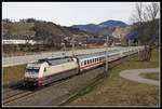 101 112 mit IC719 bei Stübing am 26.02.2019.