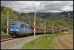 383 011 mit Güterzug bei Frohnleiten am 10.05.2019.