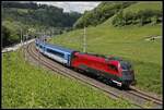 1216 230 mit RJ 73 bei Bruck/Mur Übelstein am 3.06.2019.