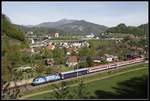 470 502 mit EC151 bei Bruck an der Mur am 8.05.2020.