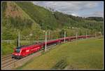 1116 225 als RJ551 bei Bruck/Mur am 14.05.2020.