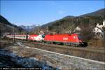 1116.180 und 1116.246 mit dem OIC 556 bei Stbing am 07.03.2010