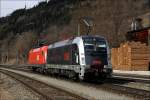 1216 025  World Record  und 1116 044 fahren als Lokzug von Villach nach Zeltweg.