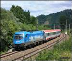 Kurz vor dem Bahnhof Fentsch St.Lorenzen wurde die 1016 023 mit dem IC 533 von mir bildlich festgehalten.