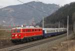 1110.505 mit Sonderzug bei Niklasdorf am 26.01.2016.