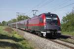 1216 231 mit RJ77 bei Sirndorf ander March am 18.05.2017.