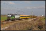 193 743 mit Regiojet bei Tallesbrunn am 25.11.2019.