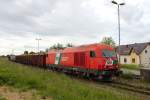 Als ich im Pinkatal mit dem Rad unterwegs war, fuhr mir zu meiner Freude und meinem Erstaunen dieser Zug im Bahnhof Alt Pinkafeld vor die Linse. (22.05.2013)