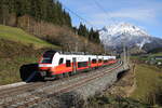 4746 535 auf dem Weg nach Wörgl am 23. November 2023 bei Pfaffenschwend.