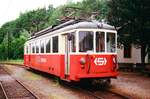 04.06.1999 an der ÖBB-Strecke Salzburg-Wien, der Westbahn, liegt der Bahnhof Vöcklamarkt. Hier beginnt die meterspurige Attergaubahn nach und zum Attersee, Im überwiegenden Besitz der Stern & Hafferl VG m.b.H., wird sie von der  Lb Vöcklamarkt-Attersse heute mit modernen Fahrzeugen betrieben. Hier steht Tw BD4 ET 26110 (SWS/MFO 1949). Er befindet sich jetzt	beim Verein Sernftalbahn in der Schweiz.