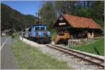 Anlsslich der Ausstellungserffnung „175 Jahre Eisenbahn in sterreich“ in Mixnitz, gab es am 28.4.2012 zwei Sonderzge mit der Lok E3 auf der Breitenauerbahn.