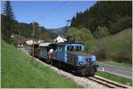 Anlsslich der Ausstellungserffnung „175 Jahre Eisenbahn in sterreich“ in Mixnitz, gab es am 28.4.2012 zwei Sonderzge mit der Lok E3 auf der Breitenauerbahn.