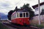 GV - Vorchdorf - Gmunden-Seebahnhof    Im Hintergrund kann man schon ein kleines Stck vom Traunsee erkennen.