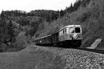 In Laubenbachmühle wechselte der von der E14 der NÖVOG geführte Sonderzug erneut die Fahrtrichtung und fuhr wieder in Richtung Bergstrecke.