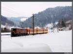 1099 007 mit R 6813 in Laubenbachmhle, 13.2.2010