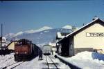 1974 Januar - VL 13 der Steiermärkischen Landesbahnen in Tamsweg - ab hier ist Personenverkehr nach Unzmarkt.