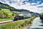 2095.01 fährt mit dem Sdz 902 (Zell am See - Krimml), kurz nach Bahnhof Neukirchen am Großvenediger vorüber.