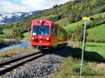 Der Triebwagen VTs 13 in Jesdorf-Bergfried.