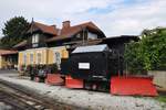 Schneepflug der Stainzer Lokalbahn, am 16.09.2014 im Bahnhof Stainz