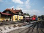 Ungarisches Triebfahrzeug, Rumnische Vorspannleistung , und das ganze auf einer Schmalspurbahn in der Weststeiermark.