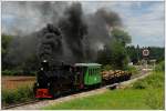 764.411R mit einem Fotogüterzug am 26.6.2015 beim Deckungssignal in Wohlsdorf.