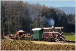 L45H070 mit ihrem Güterzug am 5.12.2015 in Herbersdorf aufgenommen.