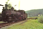 Waldviertelbahn, ÖBB-Dampflok 399.04. Ort leider unbekannt.
Datum: 20.08.1984