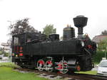 Lok 1 RAIMUND der Zillertalbahn ausgestellt als Denkmal vor dem Museum in Jenbach; 13.06.2018  