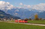 R 151 der Zillertalbahn vor Ried (21.10.2011)