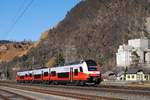 4744 064 als R4053 bei der Einfahrt in den Bahnhof Peggau - Deutschfeistritz.(27.02.2021)