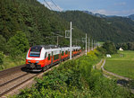 ÖBB Cityjet (Desiro ML) 4746 004 mit REX 1598 von Graz Hbf nach Mürzzuschlag, Pernegg, 03.08.2016.